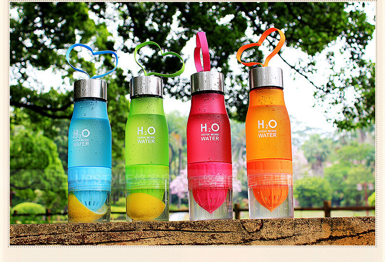 Fruit Infused Water Bottle assorted colors